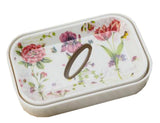 "Bathroom Resin Shower Soap Box Creative Soap Dish Decorative Soap Holder 5.7""x3.77""x0.98""(Flower-2)"