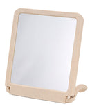 "Bathroom Handheld Mirror Single-sided Vanity Mirror Tabletop Makeup Mirror 7.87""x11.81""(Beige)"