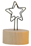 Set of 5 Wooden Creative Memo Holders Message Notes Postcard Photo Clips Memo Clip Decoration # 4