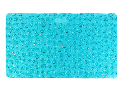 "Tasteless PVC Bathroom Non-slip Mat Bathtub Mat Bath Foot Pad Shower Mat 16.53""x28.34""(Blue)"