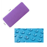 "Tasteless TPR Bathroom Non-slip Mat Bathtub Mat Bath Foot Pad Shower Mat 13.77""x29.52""(Purple)"