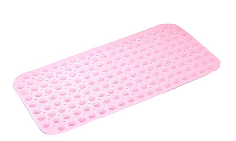 "PVC Bathroom Non-slip Mat Bathtub Mat Bath Foot Massage Pad Shower Mat 14.17""x27.95""(Pink)"