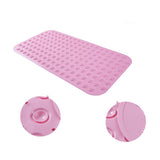 "PVC Bathroom Non-slip Mat Bathtub Mat Bath Foot Massage Pad Shower Mat 14.17""x27.95""(Pink)"