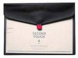 Translucent A4 Folder File Holder Information Package Pouch Bills Black
