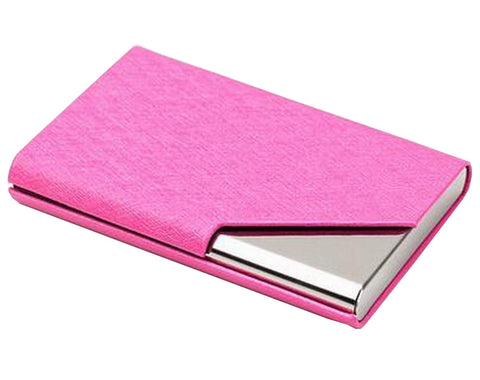 Modren Bussiness Card Case Name card Case Name Card Holders [Rose Red]