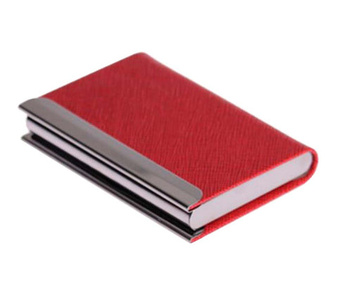 High-end Business Card Holder Fashion Large Capacity Card Case-Red