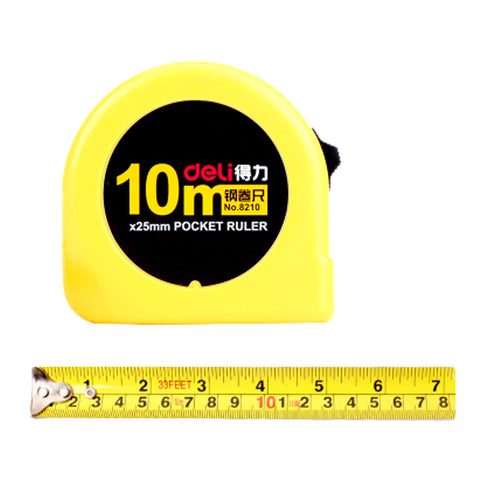 Tape Measure with End Hook, Metric Inch Dual System,10m/32 Ft