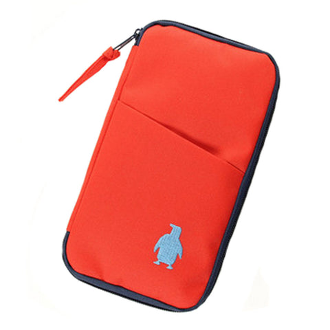 Canvas Multipurpose Stationery Pouch Pencil Case Pen Bag School Supplies - Red