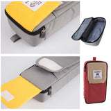 Pencil Case Pen Bag/ Large Capacity Storage Pencil Case/ Canvas Pen Bag, Red