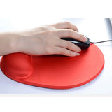Comfortable Silicone Gel Lycra Fabric Mouse Pad Computing Wrist Rest-Pink