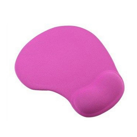 Comfortable Silicone Gel Lycra Fabric Mouse Pad Computing Wrist Rest-Rose Red