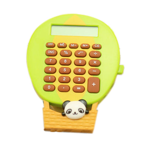8 Digits LCD Display Ballon Shape Business Mini Calculator, Green