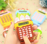 8 Digits LCD Display Strawberry ice cream Shape Business Mini Calculator, Green