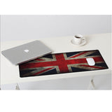 Large Retro Union Jack Pattern Mouse Pads Laptop Mouse pad for Office(70*30cm)
