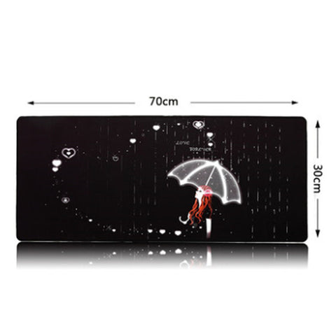 Large Girl with Umbrella Pattern Mouse Pads Laptop Mouse pad for Office(70*30cm)