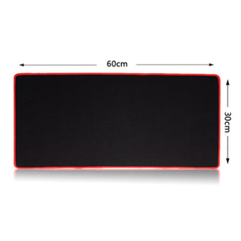 Large Mouse Pads Laptop Mouse pad for Office Black, Red Brim(60*30cm)
