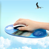 The Sailing Boat Pattern Silicone Wrist Rests Pad Wrist Mouse Pad