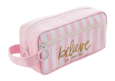 Office Supply Simply Multifunctional Pencil Case for School Creative Canvas Storage Case #43