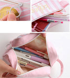 Office Supply Simply Multifunctional Pencil Case for School Creative Canvas Storage Case #45