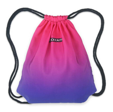 Gradient Cinch Sport Drawstring Backpack Small Travel Storage String Bag Cheap