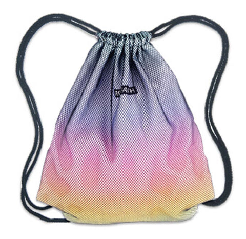 Gradient Mesh Sport Drawstring Backpack Small Travel Storage String Bag Cheap