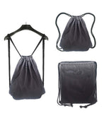 Gradient Mesh Sport Drawstring Backpack Travel Storage String Bag Custom Black