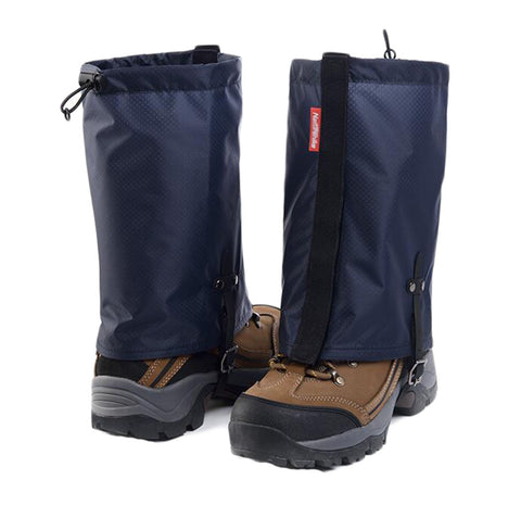 Waterproof Hiking/Climbing/Camping/Skiing Shoes Gaiters - M Navy
