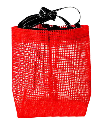 Hiking Quick Dry Mesh Shower Accessories Bag Breathable Bath Tote-Red
