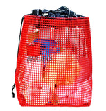 Hiking Quick Dry Mesh Shower Accessories Bag Breathable Bath Tote-Red