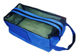 Square Bath Accessories Tote Sport Swimming Mesh Shower Bag-Deep Blue