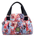 Women Waterproof Zipper Tote Bag Handbag Messenger Bag, Multicolored, Flower#4