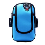 Sports Running/Gym/Jogging Bags Arm Band/Bag Wristband Practical Clips Blue