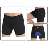 Men's 3-D Silicon Gel Cushion Pants Cycling Biking Short, (Waist: 30-32")
