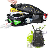 Waterproof Tennis Badminton Racket Cover Racquet Bag Sports Backpack - Black
