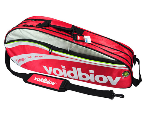 Abrasion-proof Nylon Badminton Equipment Bag Badminton Racket Bag RED