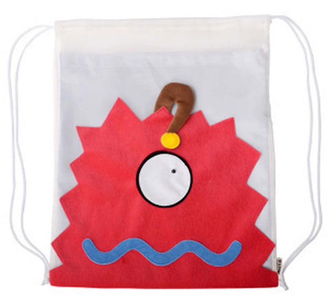 Cartoon Drawstring Backpack Beam Port Backpack Pouch