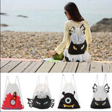 Adorable Drawstring Backpack Beam Port Backpack Pouch