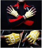[YELLOW]Skeleton Half Finger Gloves Men's Cycling Motocycling Gloves