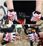 [BLACK]Fixed Gear Half Finger Gloves Men's Cycling Motocycling Gloves