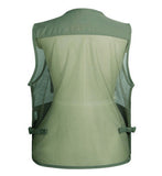 Summer Outdoor Mesh Middle-aged Men Fishing Vest Waistcoat ARMY GREEN, 4XL