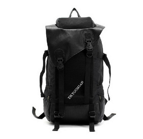 Laptop Backpack Black Large Capacity Travel Backpack Nylon Backpack Waterproof