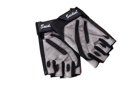 Cycling Gloves Half-finger Gloves for Outdoor Sports Mens Gloves Silver