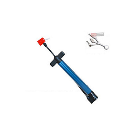 High-grade Mini Portable  Bike Pump Road Mountain BMX Bike Tire Pump, Blue