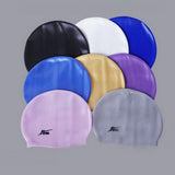 White Swim Cap for Men & Women Waterproof Swim Cap