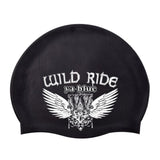 Fashion Item/Soft Silicone Stretchable Swim Swimming Cap For Adult/Black Tiercel