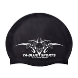 Fashion Item/Silicone Stretchable Swim Swimming Cap For Adult/Black Skull