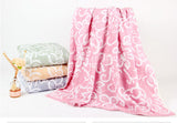 Lovely Elegant High-grade Bath Towel Lightweight Absorbent Beach Towel PINK