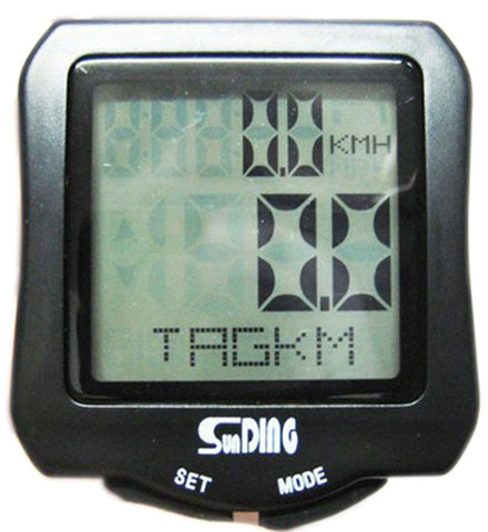 Black Cycling Clock Outdoor Sports Stopwatches Bicycle Speed Meter