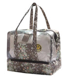 Waterproof Sports Bag Dry and Wet Separation Swimming Handbag Storage Package 36x18x29CM(Brown)