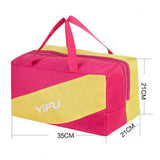 Dry and Wet Separation Waterproof Sports Bag Swimming Handbag Storage Package 35x21x21CM(P#09)